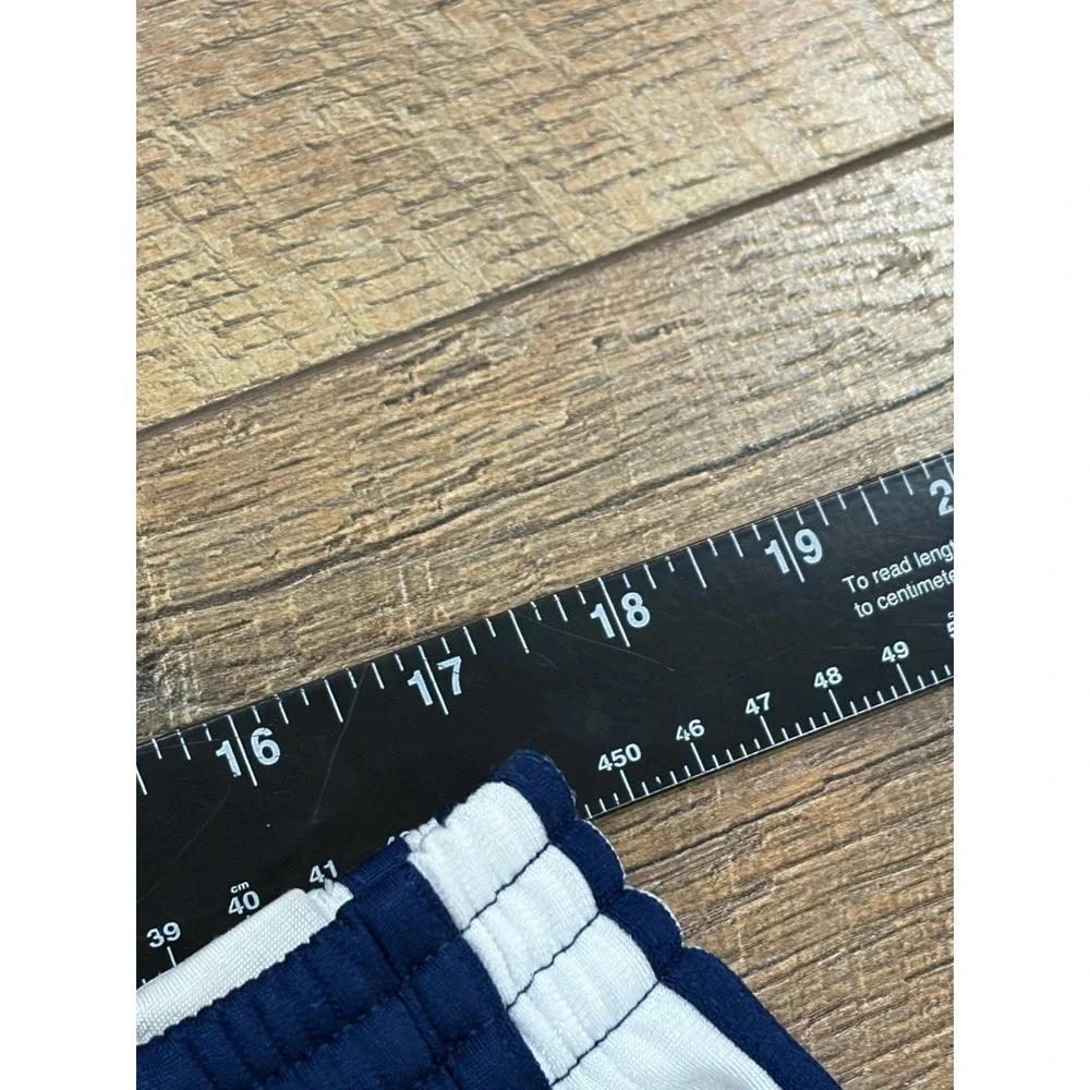 Vintage Adidas Wide Leg Baggy Striped Track Pants Warmup Navy‎ Blue 34x31 XL